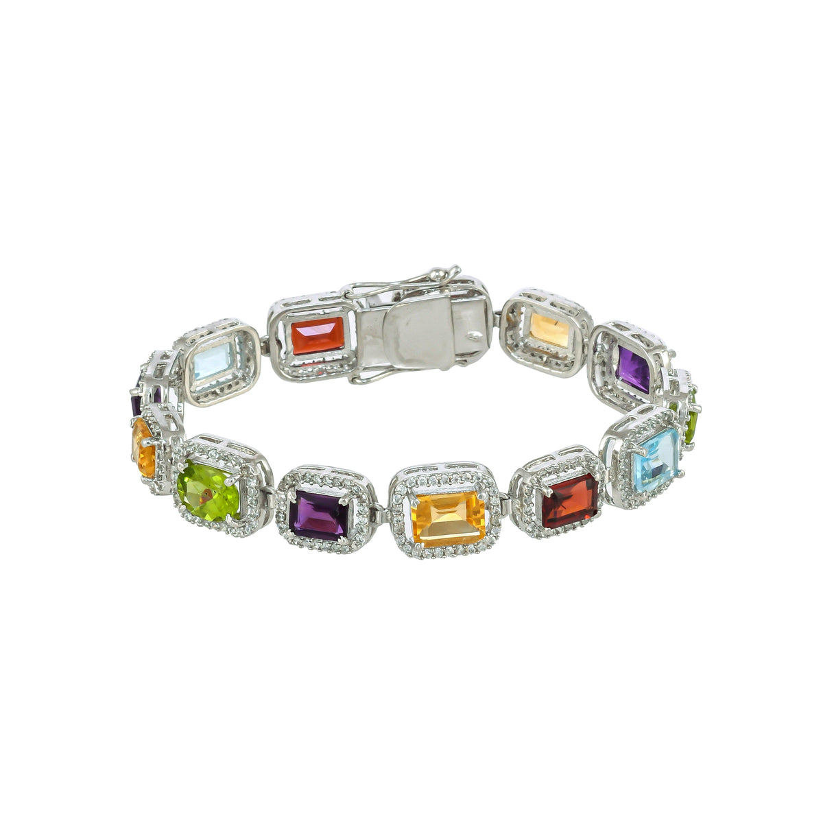 ★rosemont★ SILVER bracelet (February birthstone) RC0342 Birthstone Bracelet for February Silver February  Silver