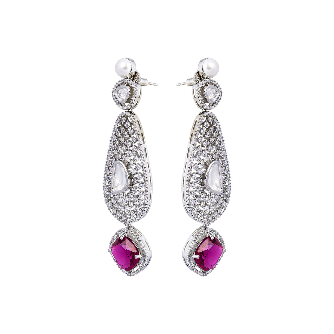 Quartz Silver Earing-JRER5040