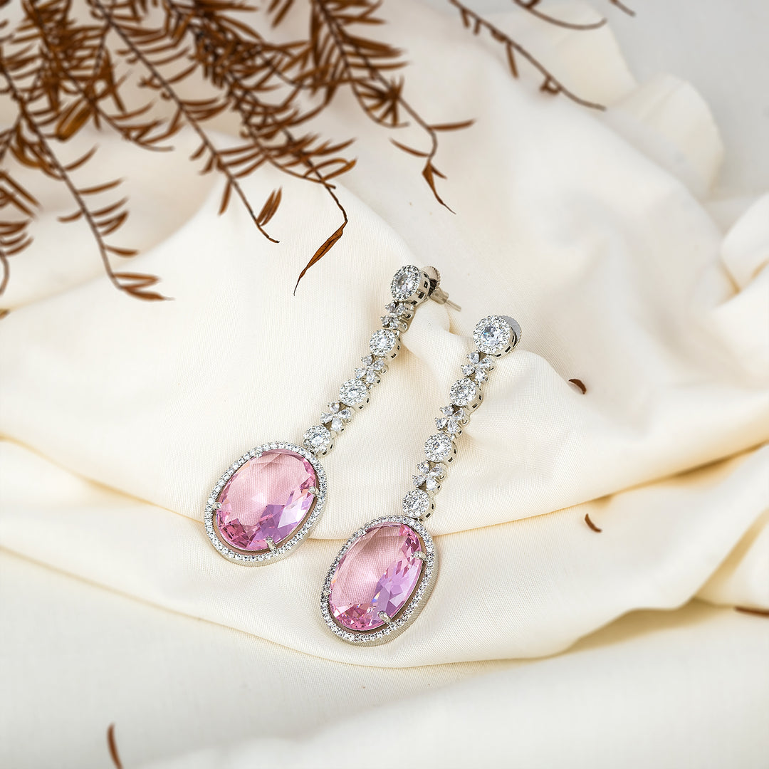 Amethyst Silver Earring-JRER5066