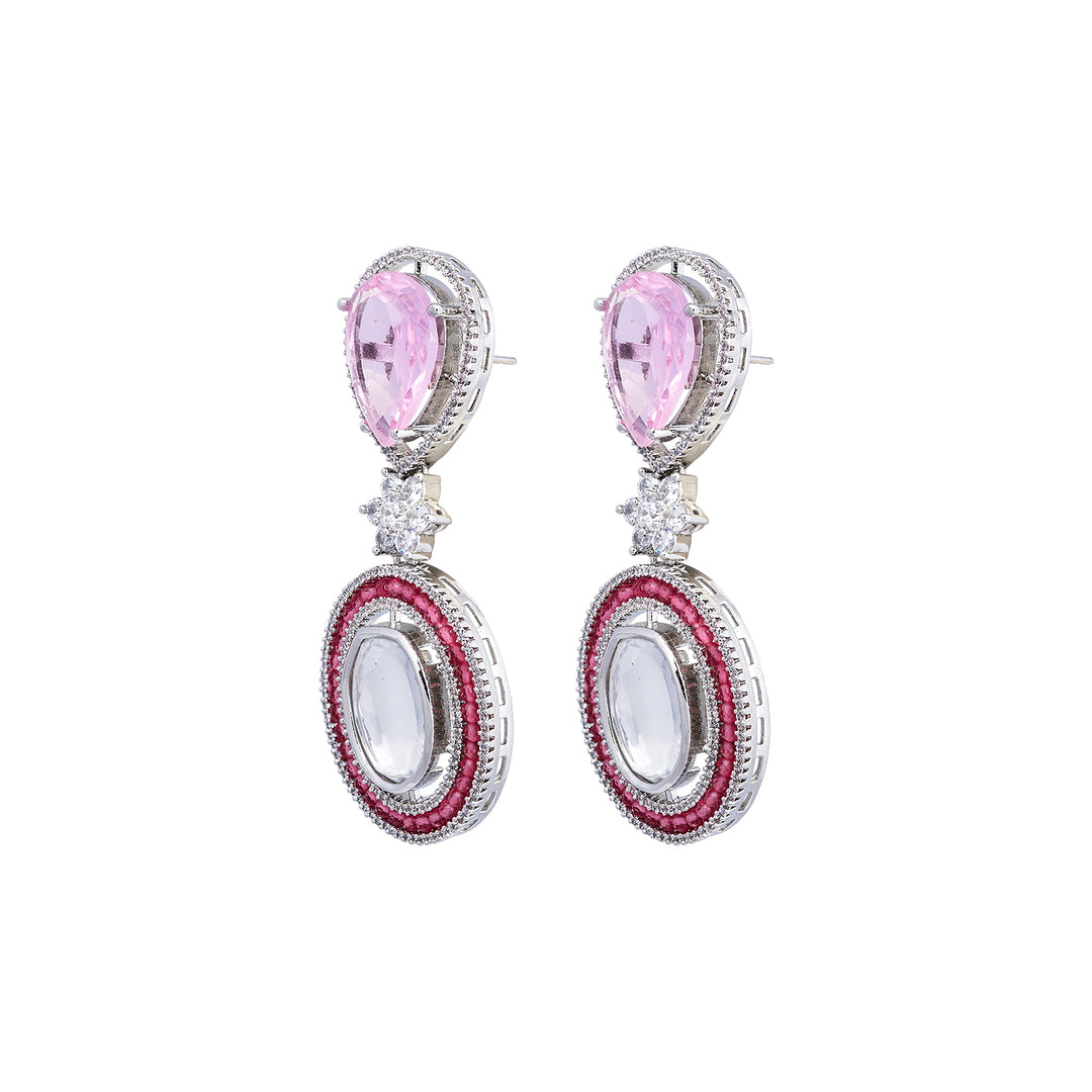 Amethyst Silver Earring-JRER5089