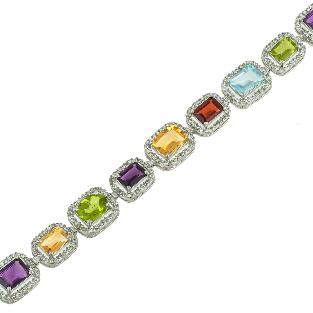 Harmony Spectrum Quartz Silver Bracelet-JRBCL5002