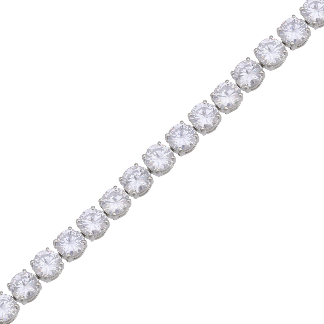 Celestial Radiance White Topaz Silver Bracelet-JRBCL5003