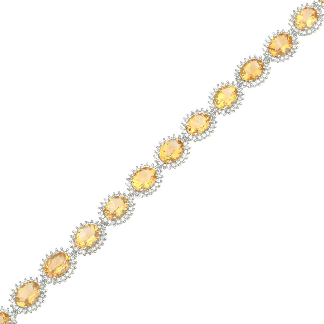 Citrine Radiance Oval Bracelet-JRBCL5019