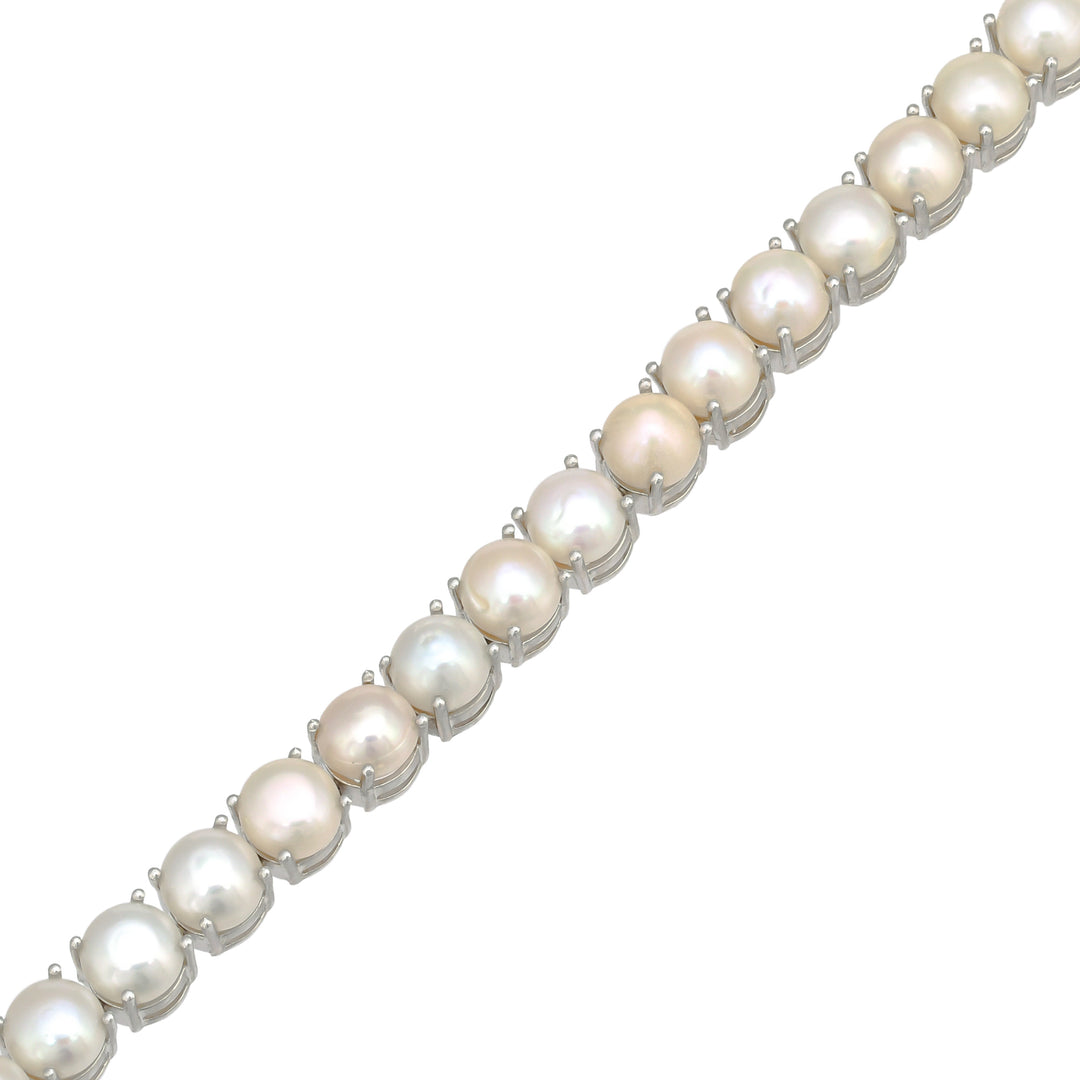 Pearl Elegance Silver Bracelet-JRBCL5021