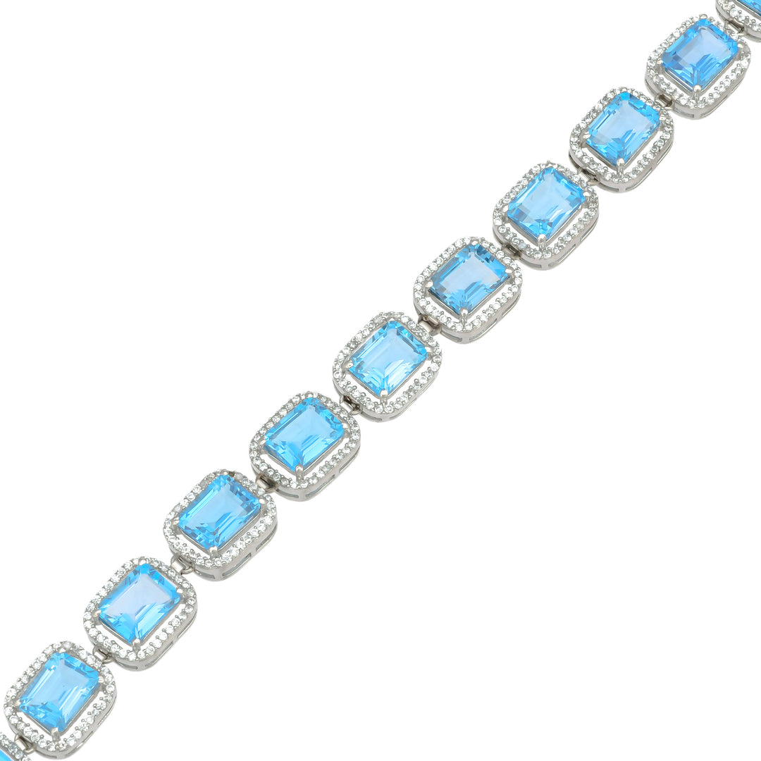 Azure Brilliance Silver Bracelet-JRBCL5022